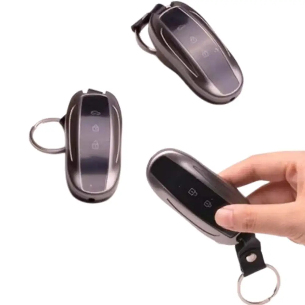 Creative Electric Car Key Prank Practical Jokes Interactive Funny Trick Keychain Interesting Shock Car Key for Friends