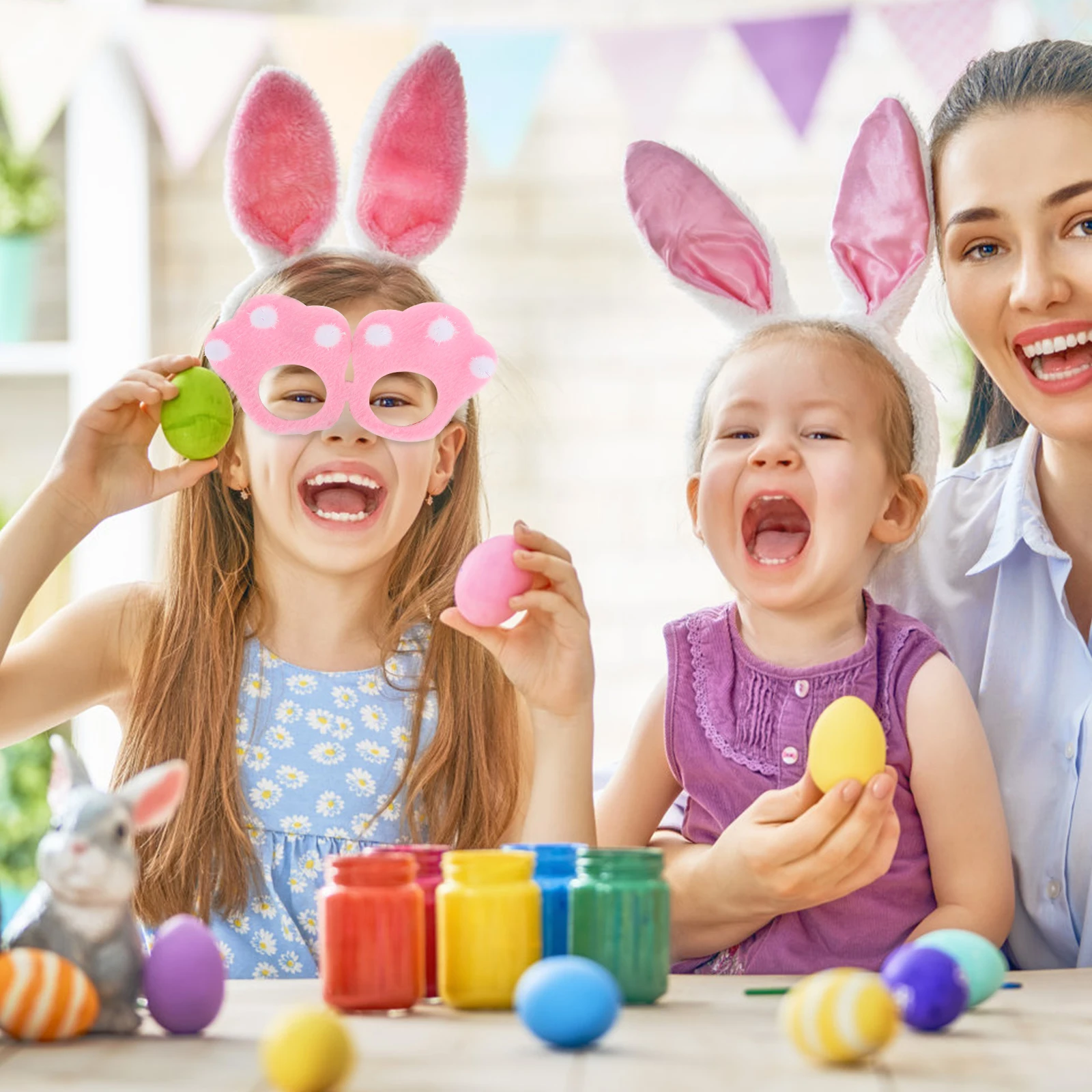 

Easter Bunny Glasses Frame Rabbit Eyeglasses Creative Party Photo Props Costume Novelty Eyewear Adults Masquerade Party