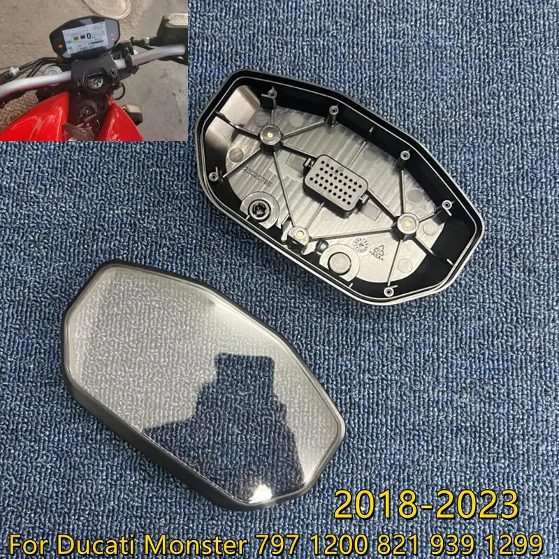 For Ducati Monster 797 1200 821 939 Supersport 939 2018-2023 Instrument Case Cover Motorcycle LCD Speedometer Tachometer Shell