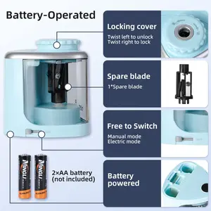 Tenwin-Elektric Auto Bleistiftspitzer, sichere, helikale Stahlblatt, Bleistift, Studenten, Kinder, Erwachsene 8 Hauptverkaufstabellenplaner - №1