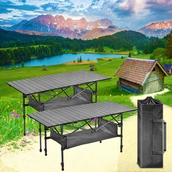 Backpacking Table Barbecue Folding Camping Homful Equipment Can be lifted Collapsible Tourist Lightweight Outdoor Furniture