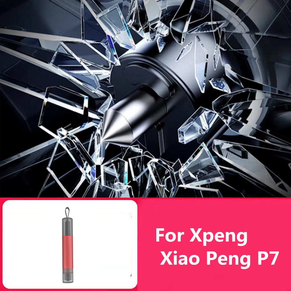 

Fit For Xpeng Xiao Peng P7 2024 2025 Car Window Breakers Safety Hammer Car Rescue Vehicle Interior Broken Glass Escape Multi