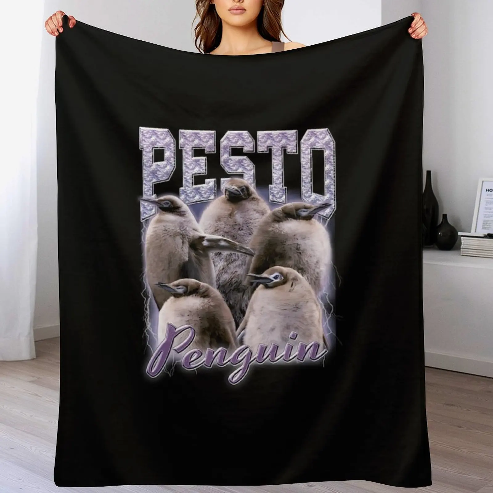 

Pesto The Penguin Throw Blanket Designers Single Blankets