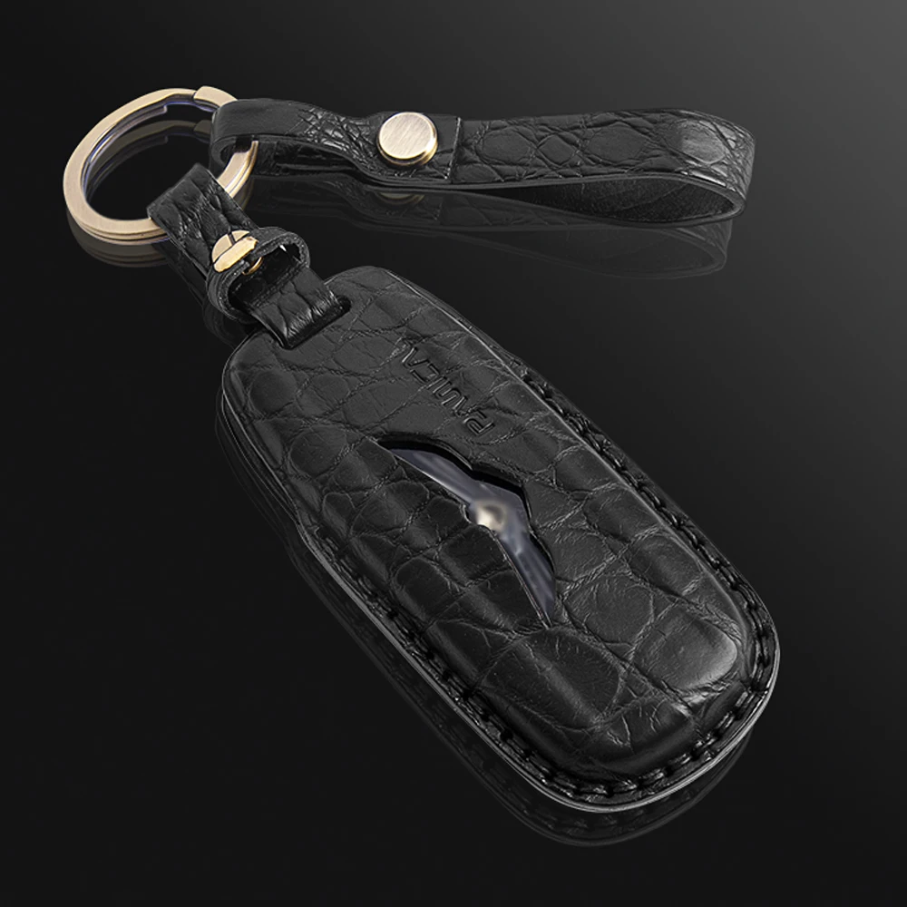 Fit for Honda GL1800 GoldWing 1800 Tour 2018-2026 Motorcycle Smart Key Leather Cover KeyFob Case Keychain Panical