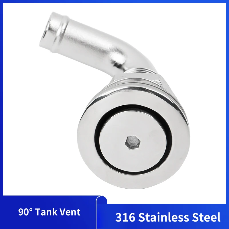 

New Arrivals Marine Hardware Tank Vent 90 Degree 316 Stainless Steel Marine Boat Fuel Breather Gas Tank Vent