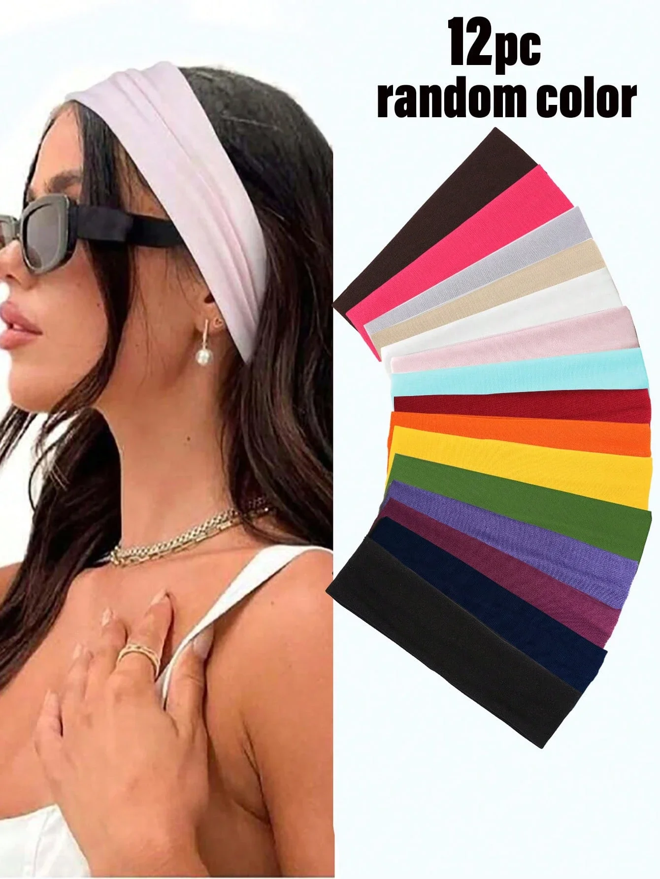 

Women's Soft Elastic Headbands For Sports Yoga Running Non-Slip Hair Accessories