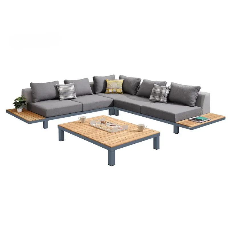 

Furniture Garden Set Sigma L Shaped Sofa Set Metal Sun Loungers