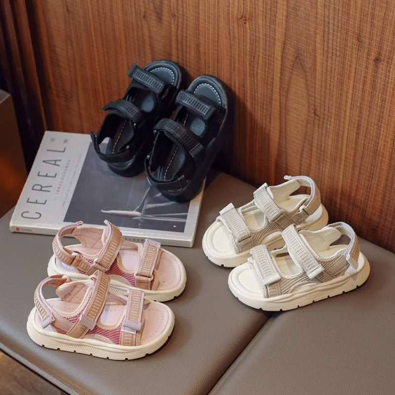 Kids Sandals for Girls Summer Breathable Sport Sandals Fashion Toddlers Flat Sandals Causal Children Boys Outdoor Beach Shoes