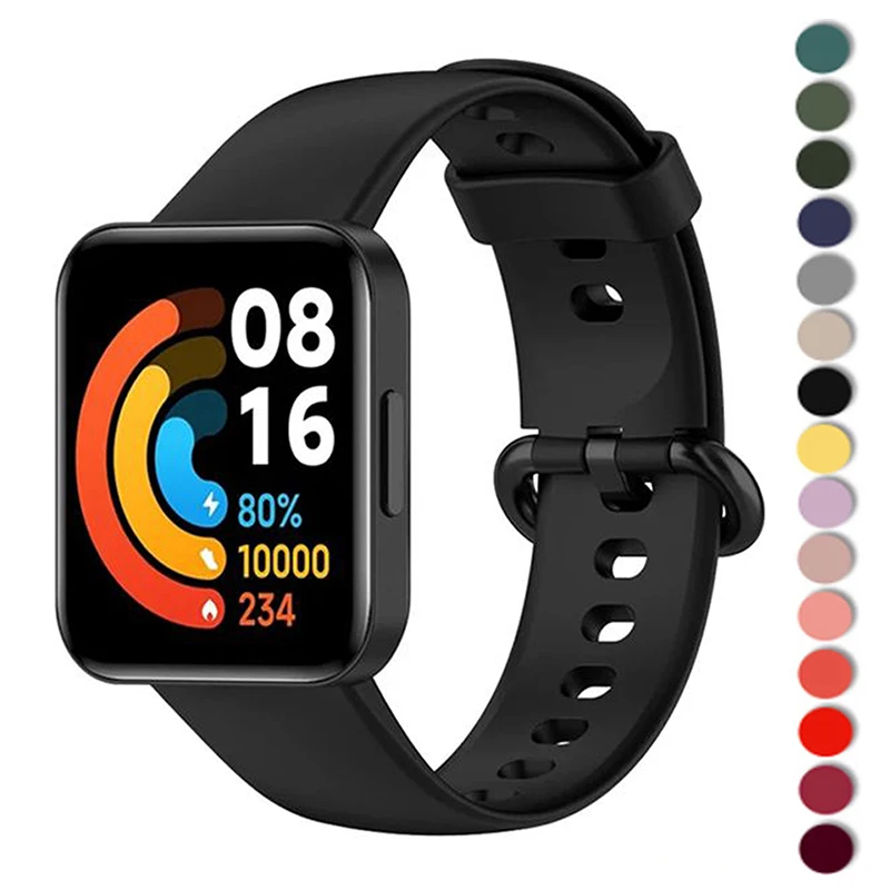 Sport Silicone Strap For Redmi Watch 2 3 Lite Active Replacement wristband straps For Xiaomi Mi Watch Lite Bracelet Accessories