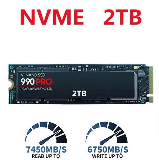990 PRO M.2 NVMe SSD 2TB 4TB PCIe Gen4 High Performance Internal Solid State Drive M.2 2280 For PS5 Desktop Laptop PC image 3