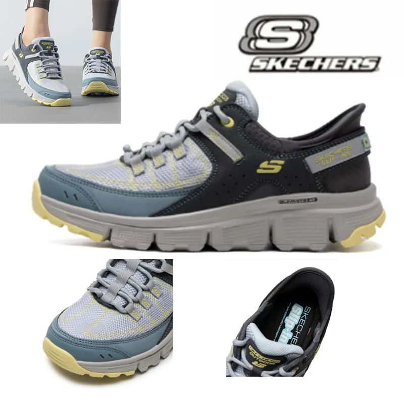 Skechers Women's Outdoor Shoes Hiking Shoes Anti Slip Wear Resistant Walking Shoes 180147-BLYL