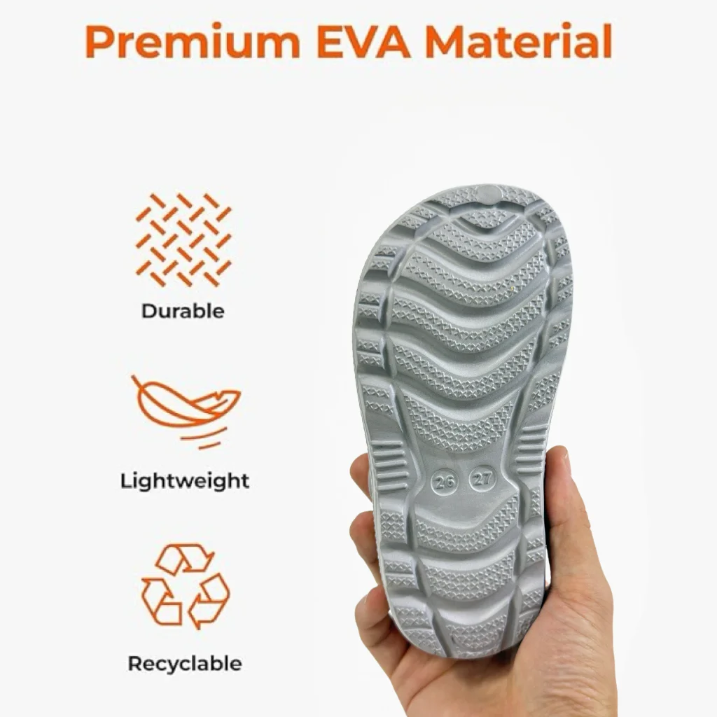 Adorable Kids Beach Shoes Lightweight Breathable Children Sandals Outdoor Learning Shoes Fashionable Simple EVA Clog Footwear image 6