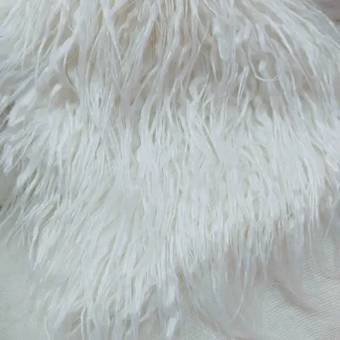Good,White About 8cm Fur Faux Goat Fur Fabric,Curved Plush Fabrics,Sewing Material,Diy Collar Clothing,Toys Decoration Wide180cm