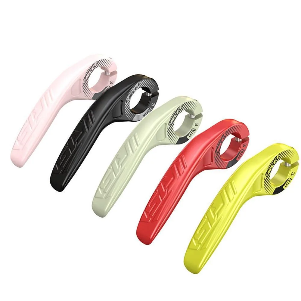 Mountain Bike auxiliar Cow Horn Handle, antiderrapante Bar termina, guidão de bicicleta