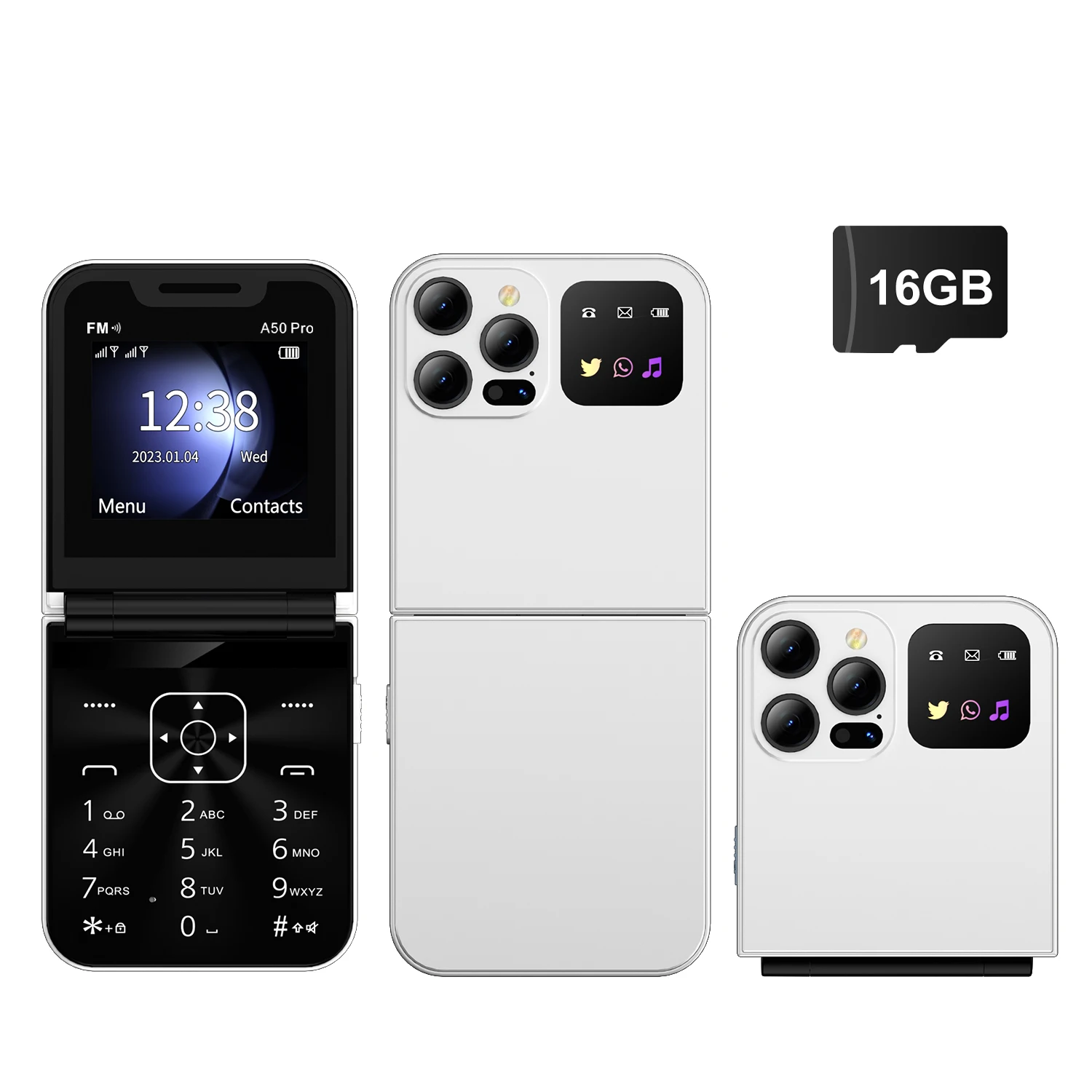 White N 16GB TF card
