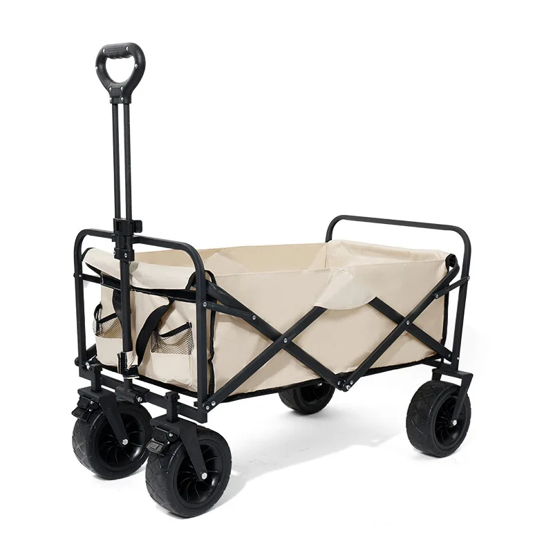 F033 Outdoor portable utility collapsible beach camping cart folding wagon