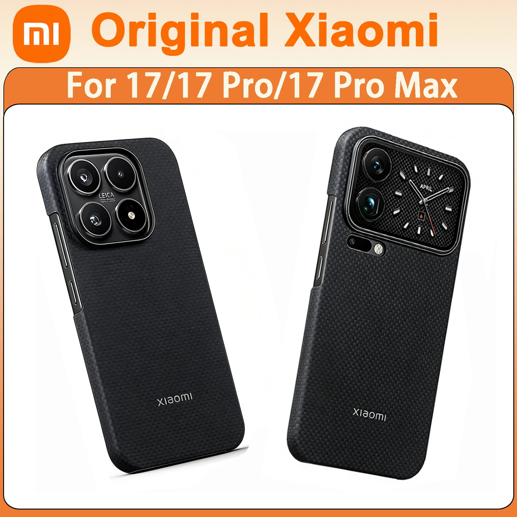 

Original Xiaomi 17 17 Pro 17 Pro Max Protective Phone Case Checkered Black Dragon Scale Fiber Magnetic