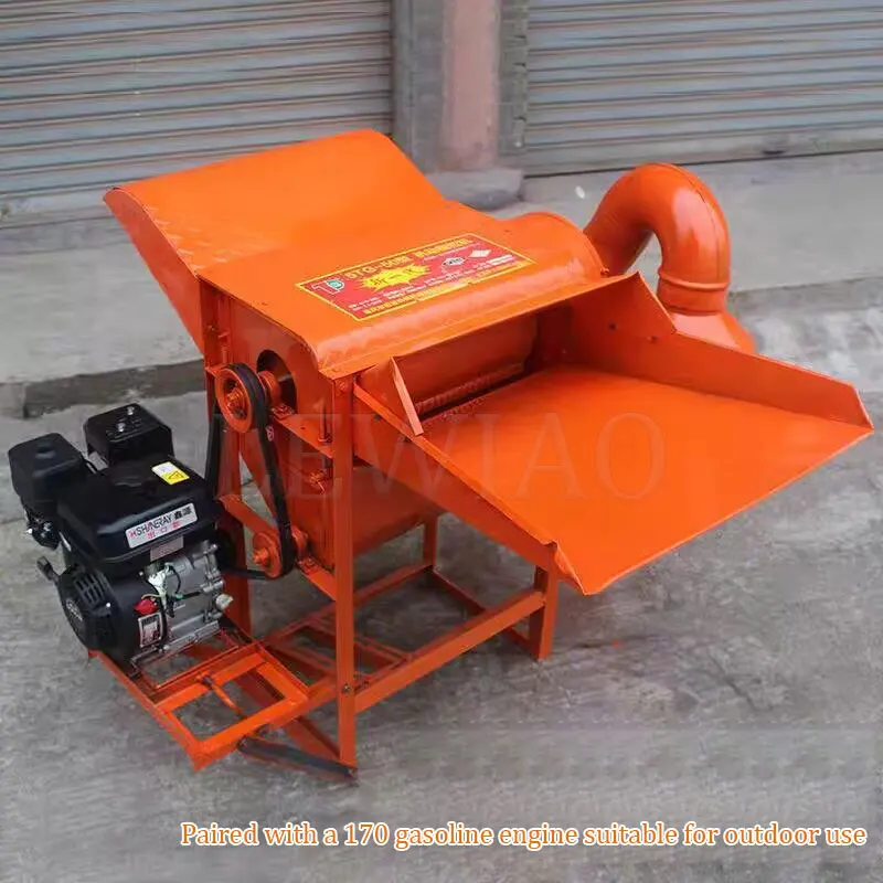 Multifunctional Small Household Rice Wheat Grain Multiple Crops Thresher Millet Soybean Rapeseed Sorghum Threshing Machine