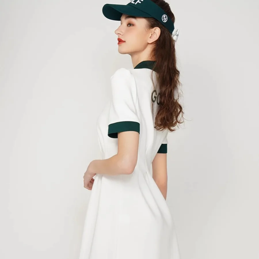 New 2023 Golf Women's Dr Summer Faion Art Long Sport Waist Cinching Women's Skirt Ele Classy Golf Apparel for Women