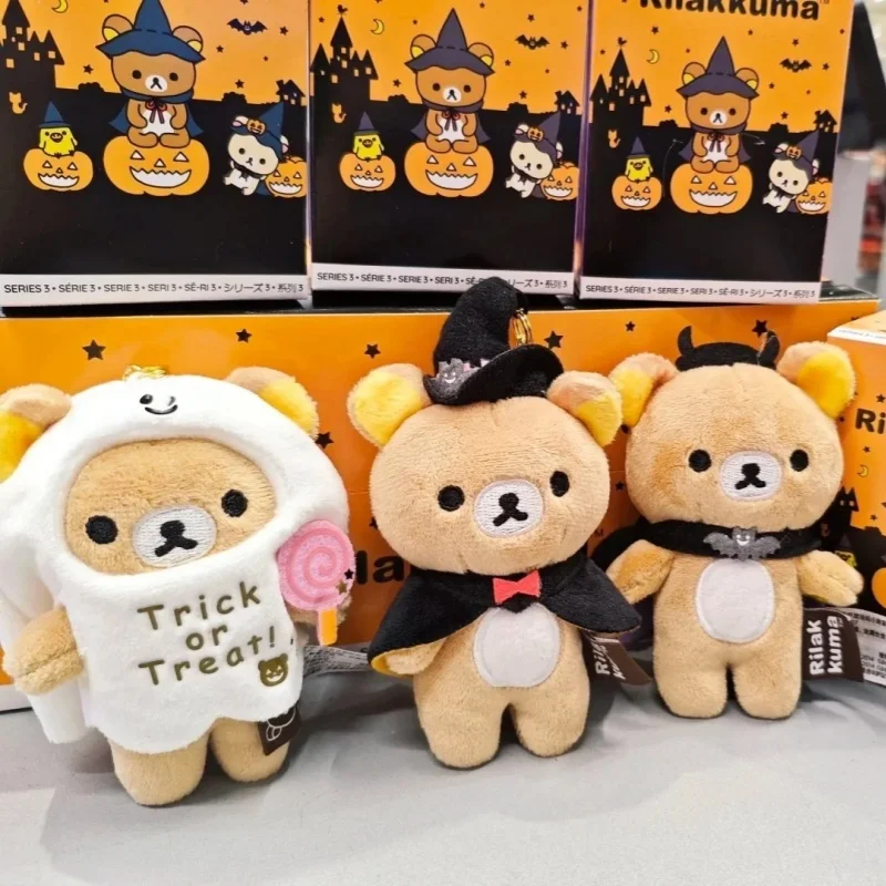 

Подлинная серия Rilakkuma Halloween, слепая коробка, сумка, подвеска, загадочная коробка, игрушка, коллекционный дизайн, модный орнамент, подарок на день рождения