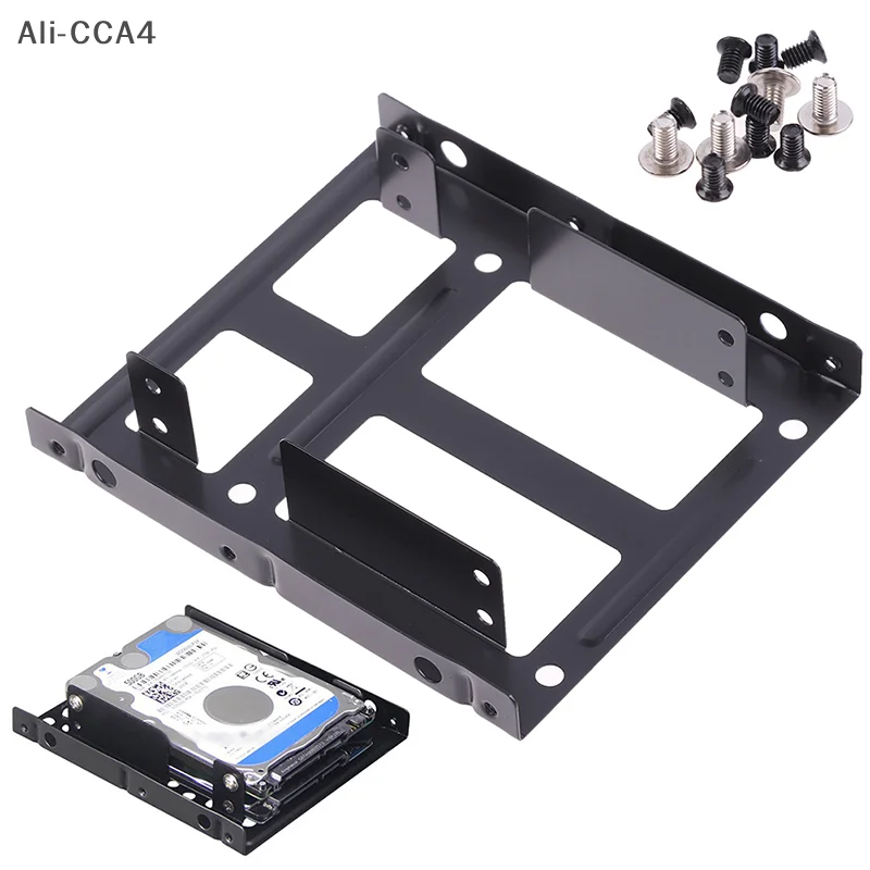 CCA4-Desktop 2.5 To 3.5 Hard Drive Dual Desktop SSD Mounting Bracket Internal Adapter