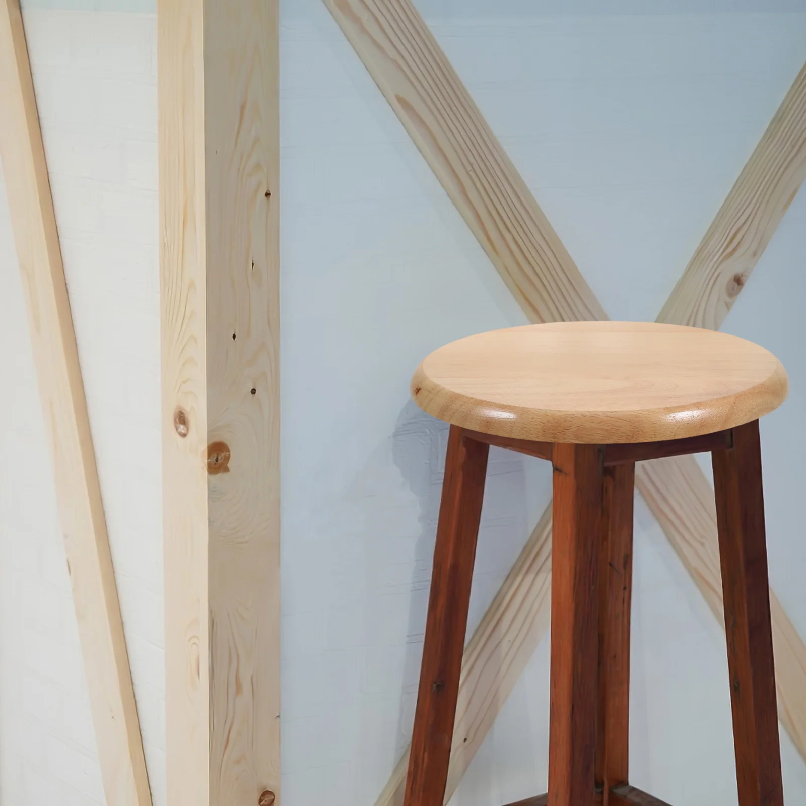 

Solid Wood Round Stool Surface Accessories Bar Replacement Wooden Seat Top Seats Chair