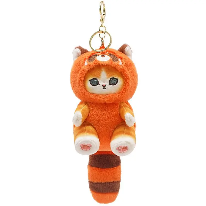 Genuine Mofusand Cat Fortune Sandy Shark Cat Cross Dressing Raccoon Fox Plush Doll Pendant Keychain Pendant Plush Toy Presents