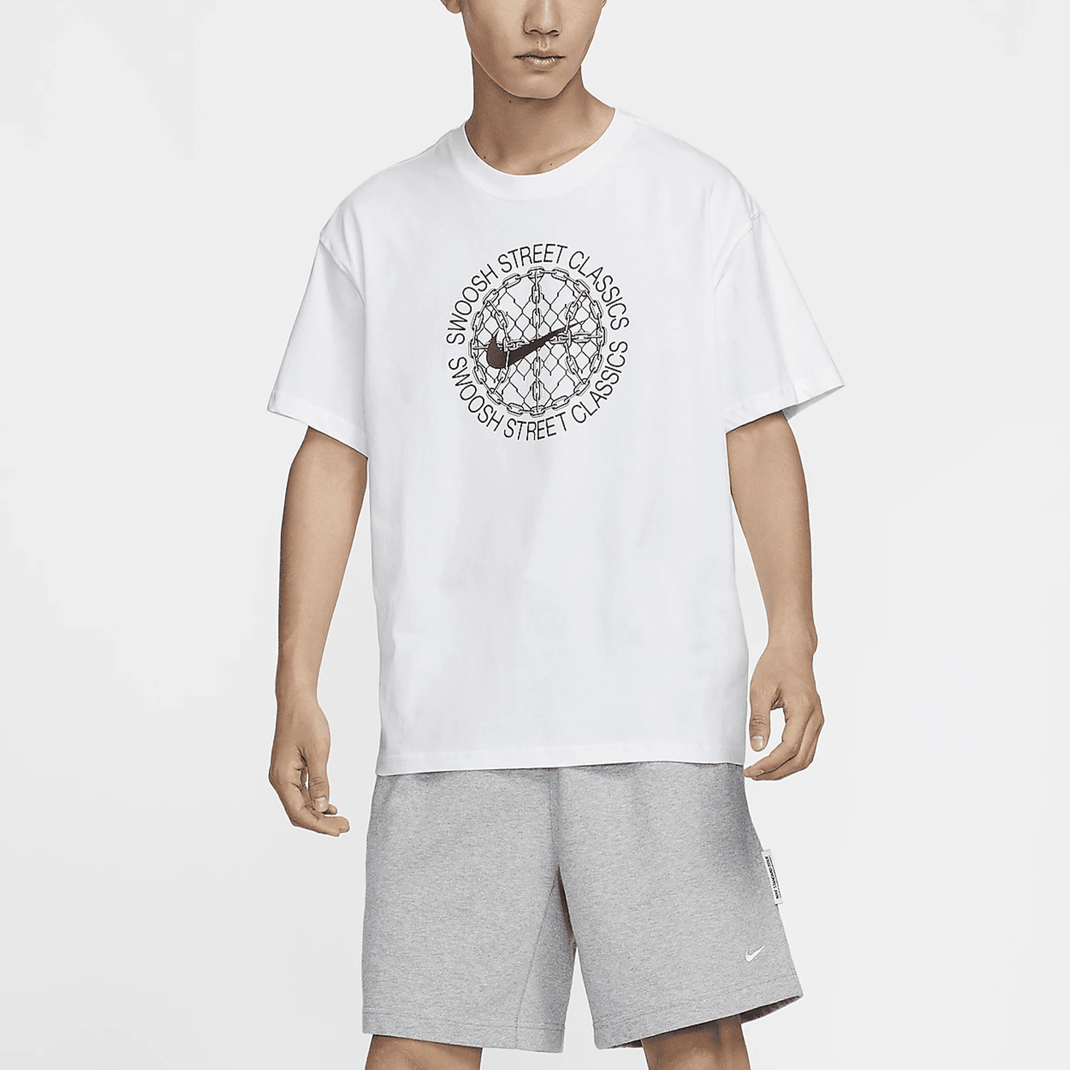 

Nike genuine seasonal new men's loose printed knitted short sleeved T-shirt FZ8070-100