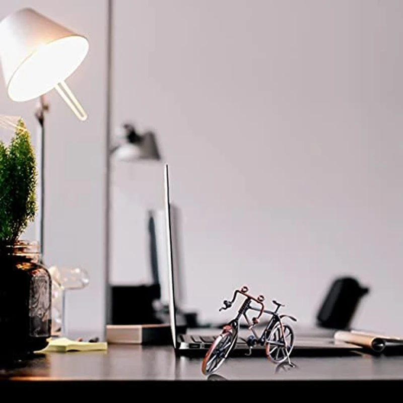 2 Pcs Bicycle Model Retro Bicycle Model Metal Bike Home Desktop Decoration Ornaments