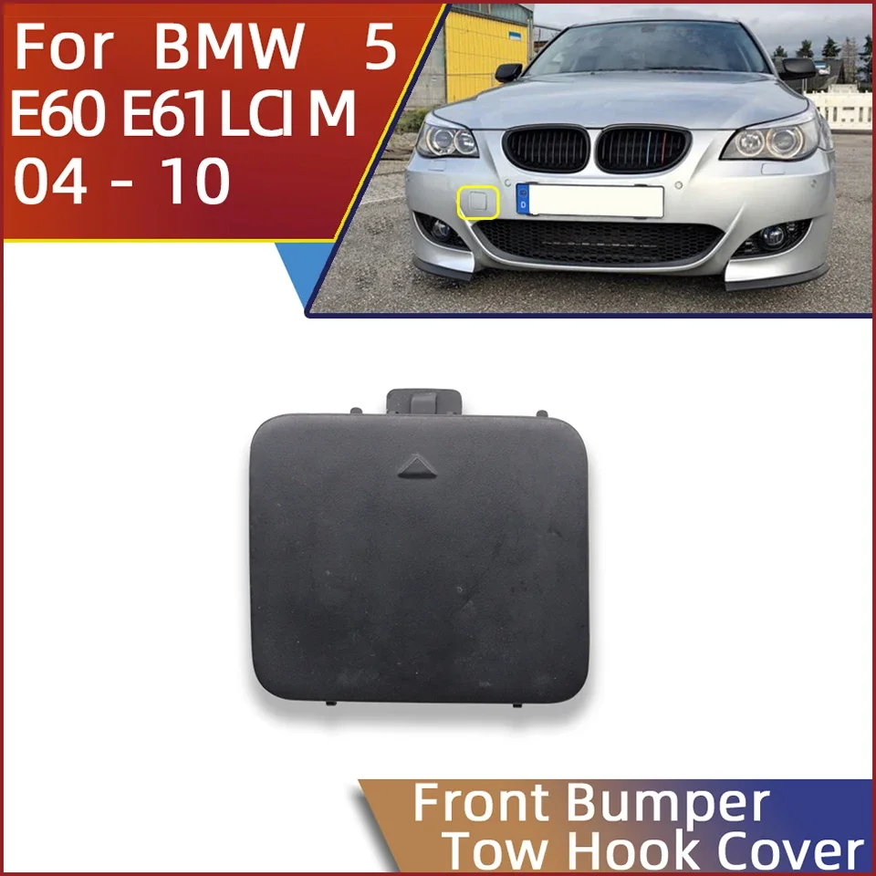 

Car Accessories Front Bumper Towing Eye Hook Shell For BMW Series 5 E60 E61 LCI M-Bumper 2004-2010 Decoration Trailer Cover Cap