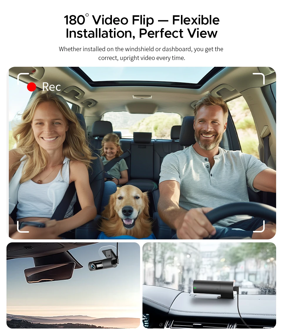 KAWA Dashcam D6 3K Upgrade Nachtsicht 24/7 Parküberwachung Superkondensator Notfallaufzeichnung Auto-DVR Sprachsteuerung – Detail 6