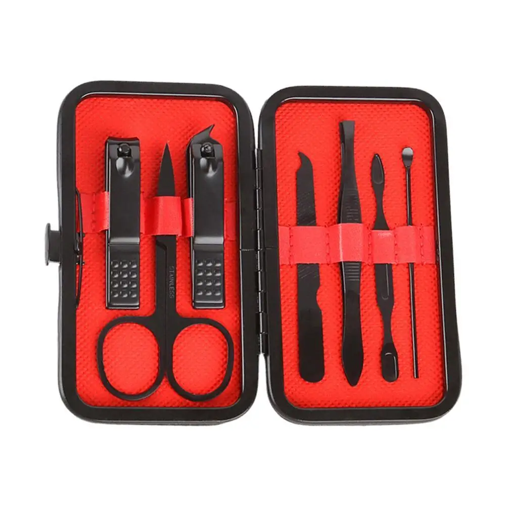Conjuntos de cortadores de unhas doméstico high end alta precisão aço inoxidável cortador de unhas kit pedicure portátil viagem ferramentas manicure