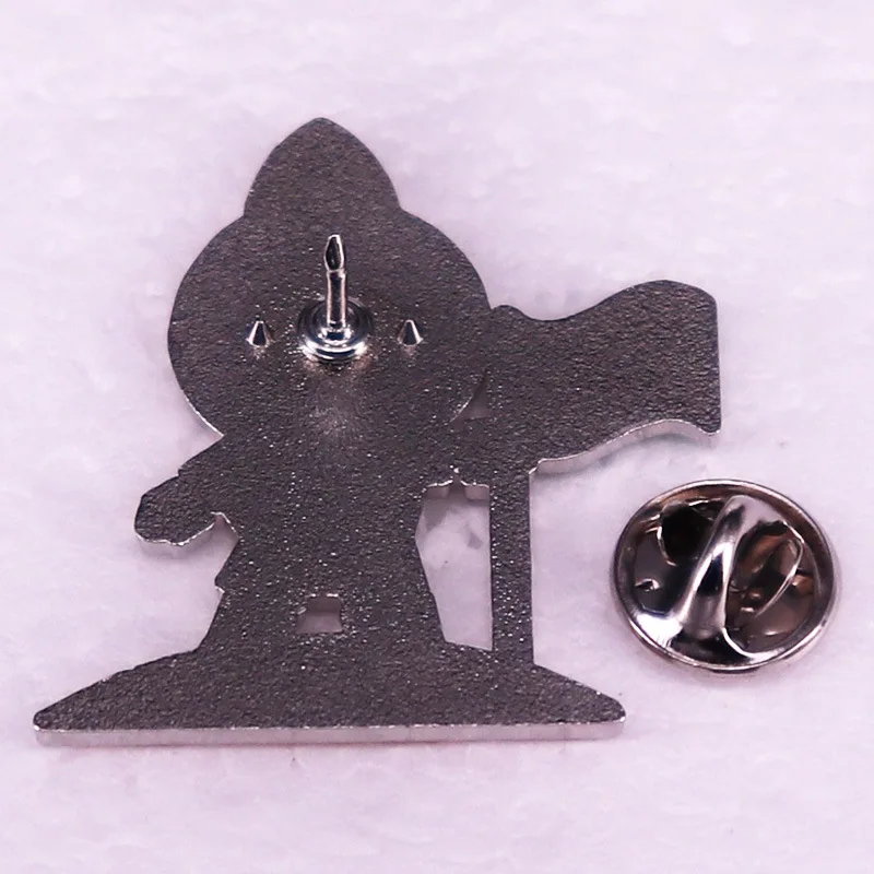 Broche de Pin de esmalte de Metal de animación para niños, insignia de solapa de dibujos animados, Sudadera con capucha, mochila, sombrero, accesorios decorativos, regalo para fanáticos