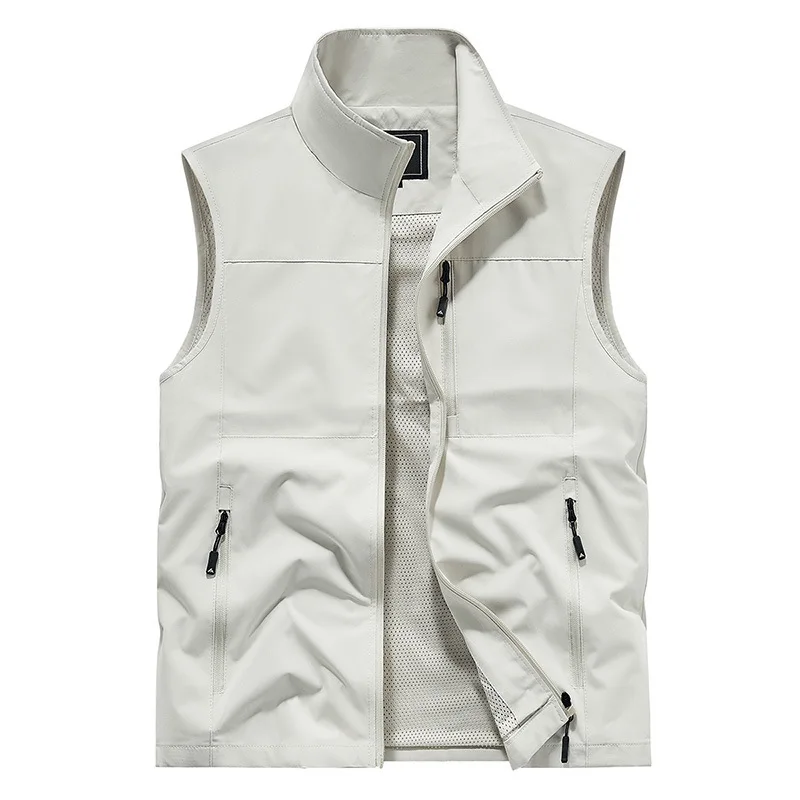 FGKKS 2024 gilet décontracté en plein air pour hommes grande poche manteau de mode conception de haute qualité vêtements de rue chauds gilet pour hommes