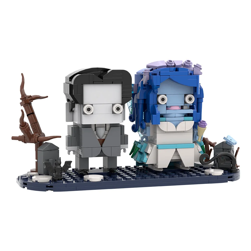 MOC Corpsed Brides Figure Building Blocks Model Movie Corpsed Brides Figure Horror Doll Bricks Assemble Toys Kids Birthday Gifts
