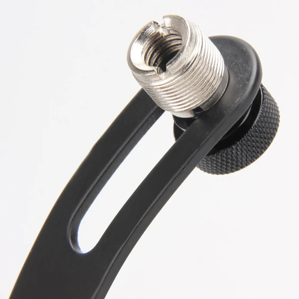 Heavy-Duty Metal Drum Mic Holder – Universal Rim Mount, Adjustable Height & Swivel, Shockproof & Wear-Resistant