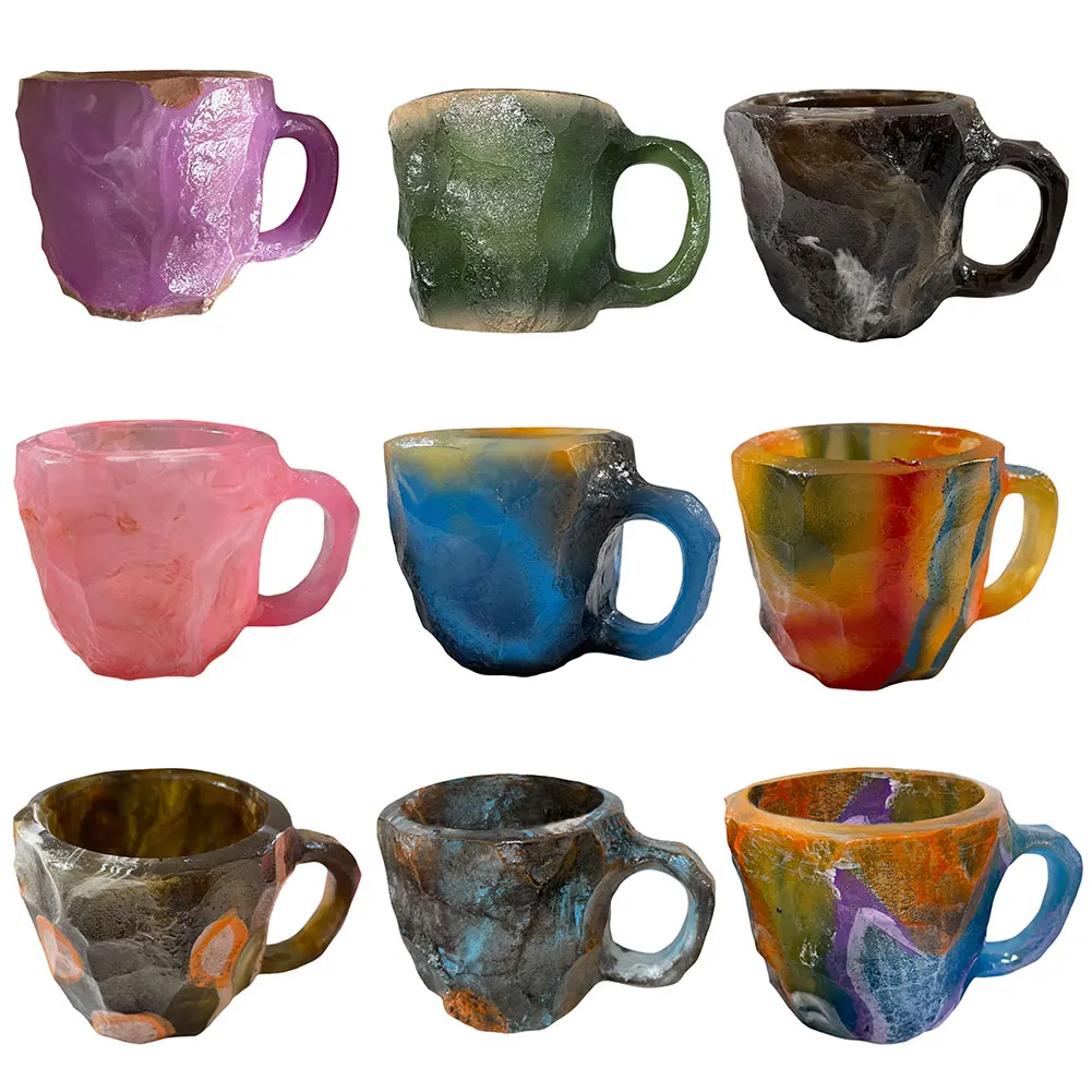 Coffee Mugs Imitation Mineral Crystal Elegant Imitation Mineral Cup Multi-use Imitation Mineral Crystal Mug for Home Office