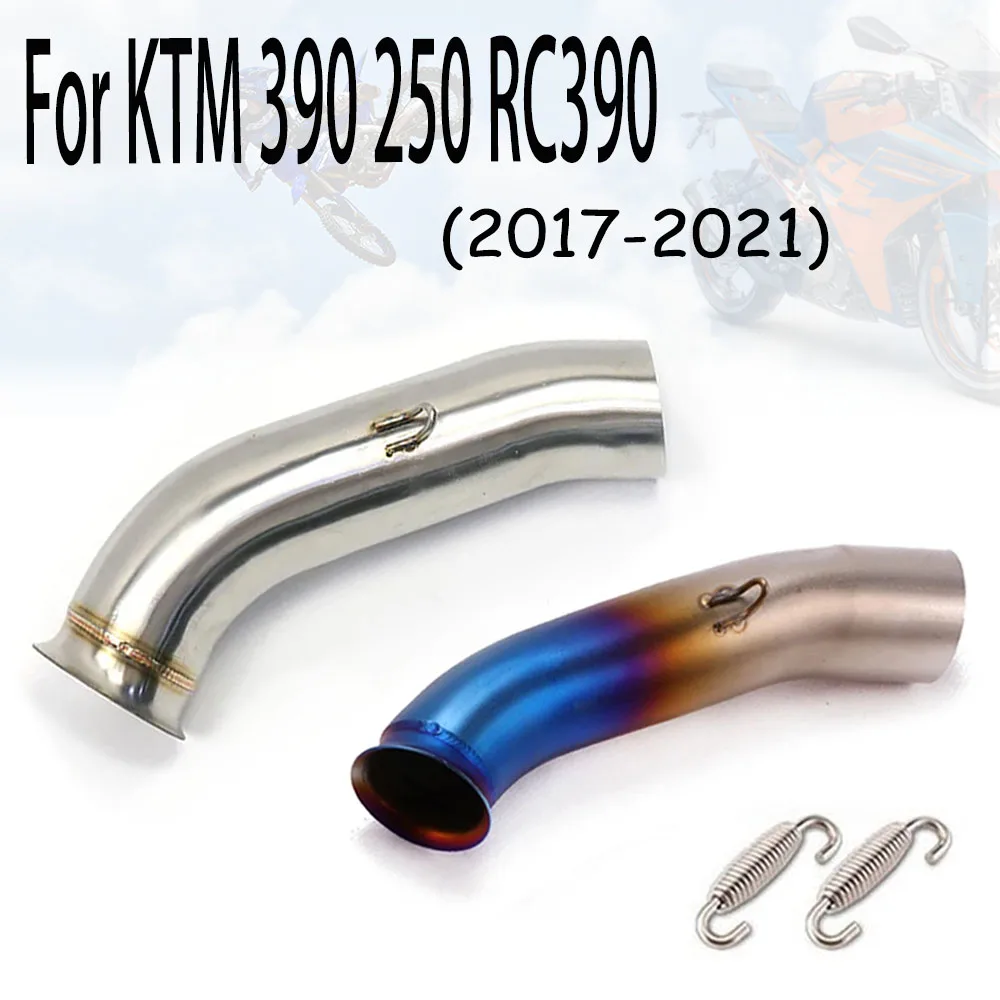 

Modified Motorcycle Exhaust Pipe Suitable for DUKE RC390 125 250 Modified Stainless Steel Mid-section Exhaust Pipe (2017-2021)