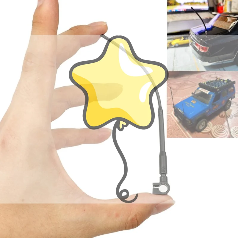 Simulated Antenna Aerial Decoration Signal Pole For 1/12 1/18 1/10 1/8 RC Car Crawler TRX4m MN168 MN-222 MN82 Mn99s UDR