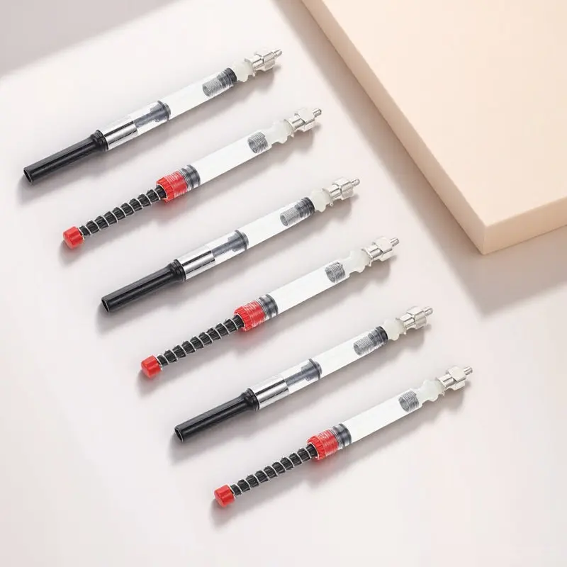 6Pcs Fountain Pen Ink Absorber Fine Craftsmanship Smooth Grip Ink Fill Tool Ideal for Japanese School Supplies