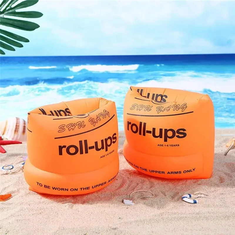 Brassard de natation gonflable pour enfants et adultes, anneau de natation, piscine d'été en plein air, jouet d'eau de plage, manchon flotteur, train de natation, 2 pièces/ensemble