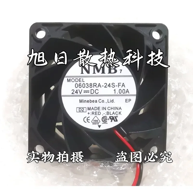 for NMB 06038RA-24S-FA 6038 24V 1.00A 6CM Large Air Volume Inverter Cooling Fan