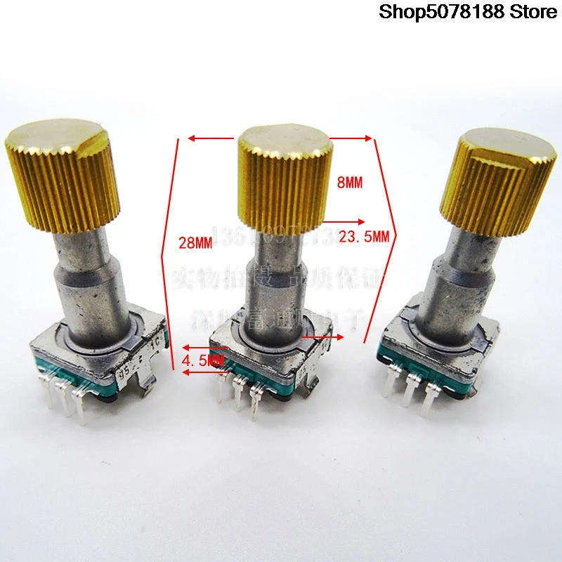 Encodeur japonais ALPS, commutateur codé EC11-30 point 23, arbre fleuri sans interrupteur, capuchon en cuivre de 9MM