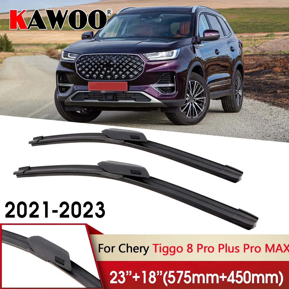 KAWOO Car Wiper Blade 2021-2023 for Chery Tiggo 8 Pro Plus Pro MAX Front Windscreen Wipers Auto Accessories