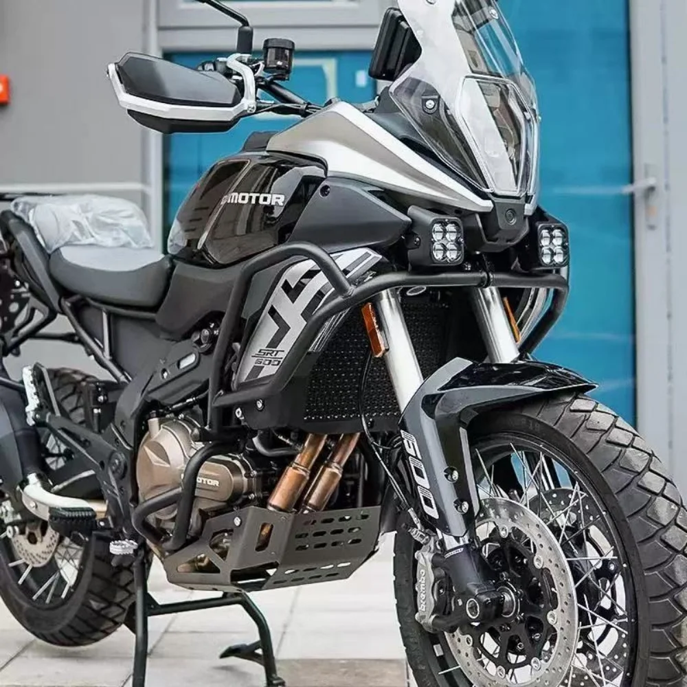 Acessórios para motocicleta, barras de colisão para proteção de motor usadas para transmissão automática para qjmotor srt600 xiao600 srt600gs