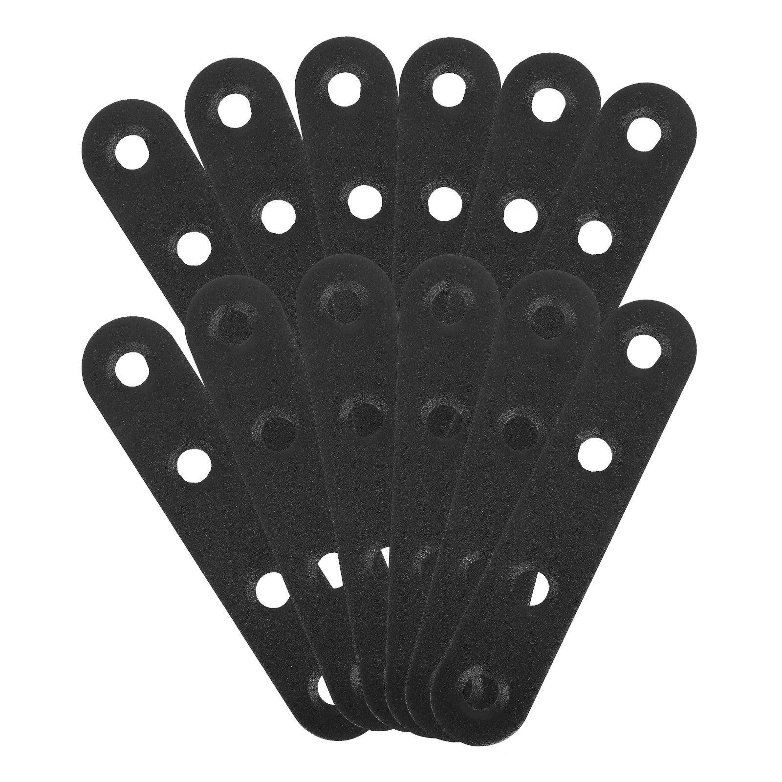

12 pcs Thickened Black Angle Code Brackets Shelf Mounting Stainless Steel Fixing Connectors Hardware Triangle Farmhouse Support