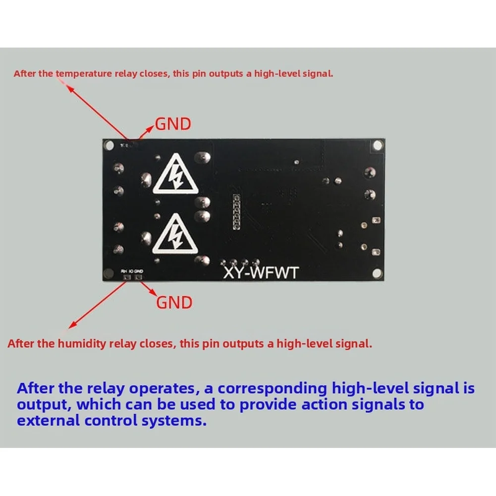 for xy for wfwt Temperature and Humidity Controller with Dual Independent Output Settings for Real Time Monitoring LED Status