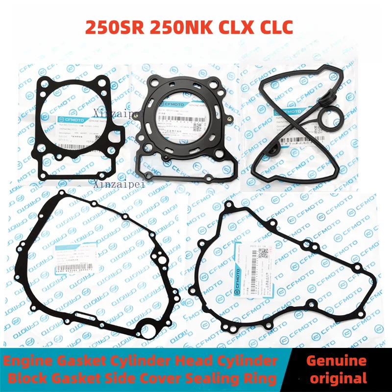 

For CFMOTO 250SR 250NK CLX CLC Engine Gasket Cylinder Head Cylinder Block Gasket Side Cover Sealing Ring Genuine Accessories