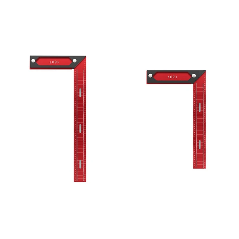 Precision L-Type Aluminium Alloy Square Scribe Marking Line Drawing Ruler Scribing Measuring Gauge Tool-420Mm Durable