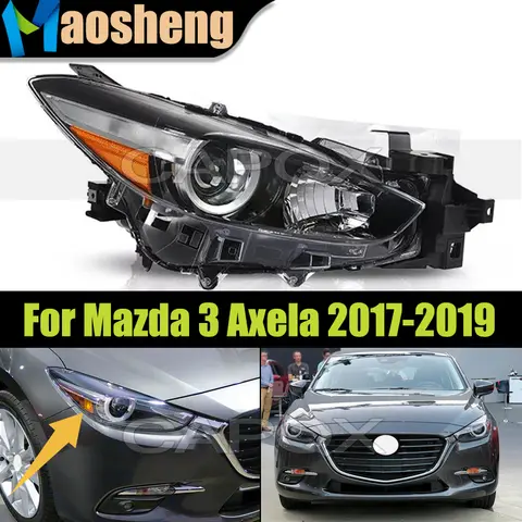 US Version Front Headlight Head Light For Mazda 3 Axela 2017 2018 2019  Headlamp Head Lamp Driver Light